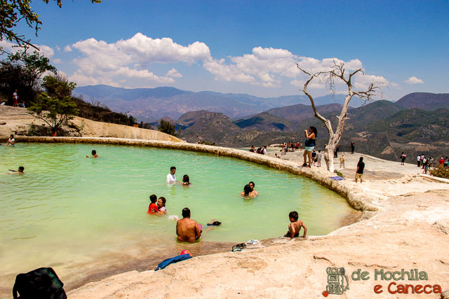 Piscina Hierve el Agua Piscinas termais