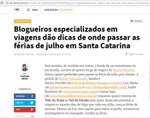 DMEC na mídia: Diário Catarinense - Jornal de maior circulação em SC. 29-06-2016-Diario-Catarinense