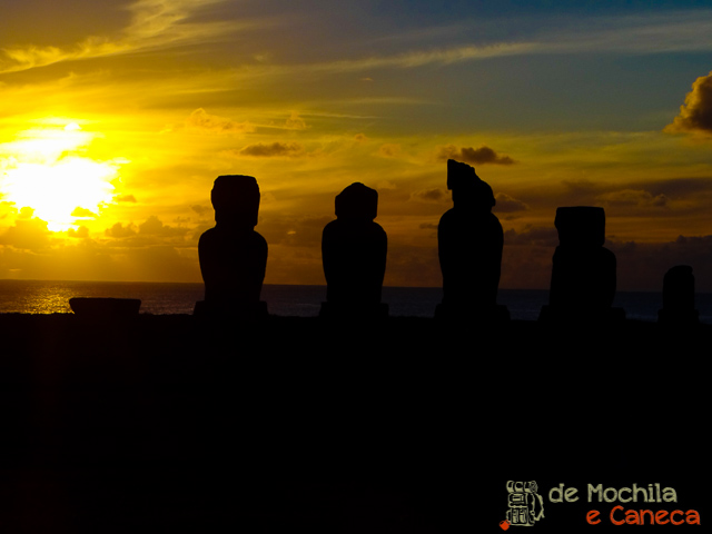 Ahu Vai Ure - pôr do sol O que fazer na Ilha de Páscoa - Atrações na Ilha de Páscoa