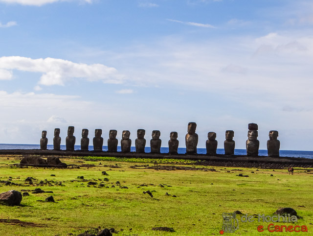 Ahu Tongariki e os moais dos japoneses. O que fazer na Ilha de Páscoa- Atrações na Ilha de Páscoa
