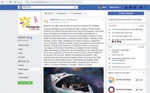 DMEC na FanPAge do SENATUR. Paraguay_SENATUR