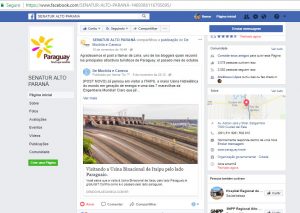 DMEC na Fanpage do Senatur - Alto Paraná. SENATUR_AltoPARANA.Itaipu