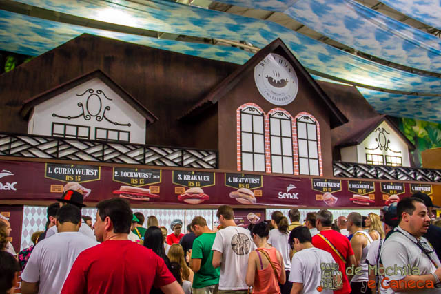 Oktoberfest de Blumenau - Comida alemã