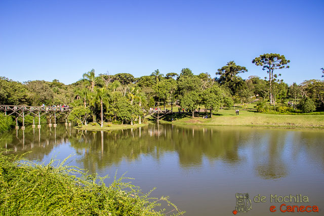 Jardim Botânico de Curitiba - vista parcial Lago.
