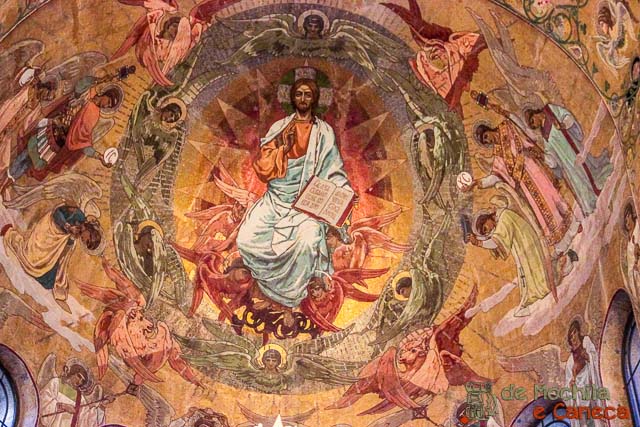 Detalhe dos Mosaicos Catedral do Sangue Derramado-Detalhes dos Mosaicos