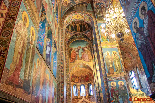 Mosaicos - Igreja da Ressurreição Catedral do Sangue Derramado-Mosaicos