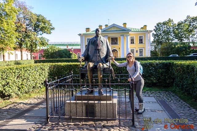Estátua de Pedro, o grande - São Petersburgo Fortaleza de Pedro e Paulo