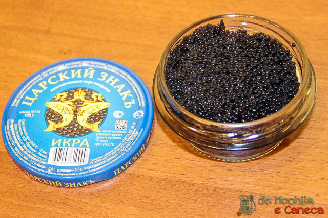 Caviar na Rússia Onde comer na Russia
