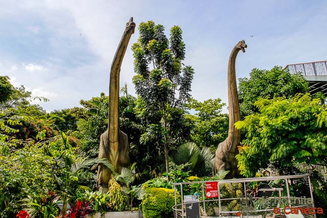 Parque dos Dinossauros. Parque Explora em Medellin-Parque dos Dinossauros.