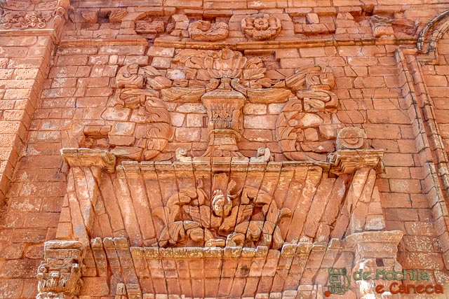 Missao Jesuita La Santisima Trinidad del Parana-Detalhes da Iglesia Mayor. 