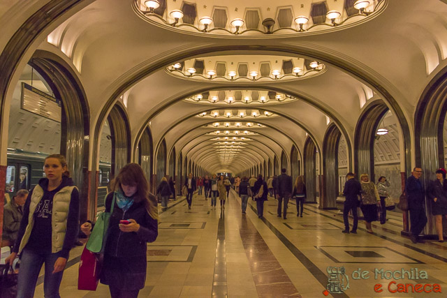 Metrô de Moscou. 10 lugares imperdíveis em moscou-Metrô de Moscou.