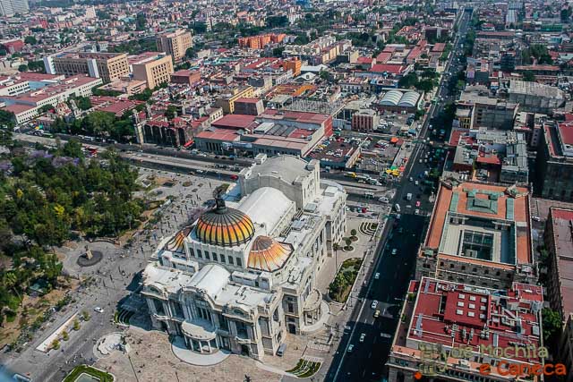 Palacio de Bellas Artes Torre Latino americana - Mexico-Palacio de Bellas Artes