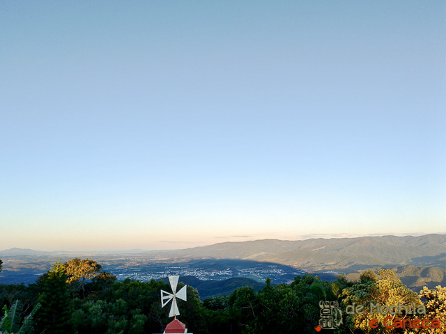 Vista panorâmica de Nova Trento e região. 